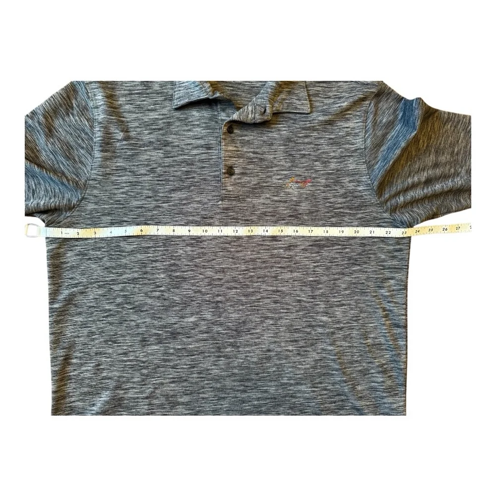 Greg Norman Play Dry Men's Gray Heathered Polo Shirt L - Picture 10 of 11
